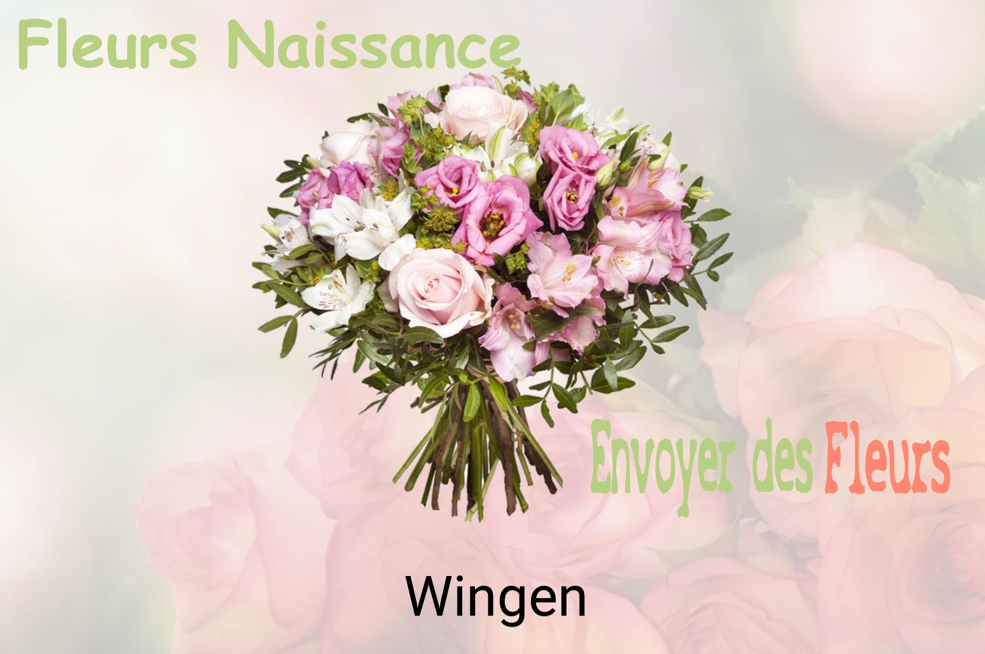Bouquet de fleurs de naissance livré à Wingen